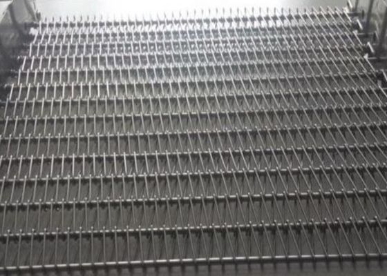 Cooling Dry Food 304 Stainless Steel Spiral Mesh Belt