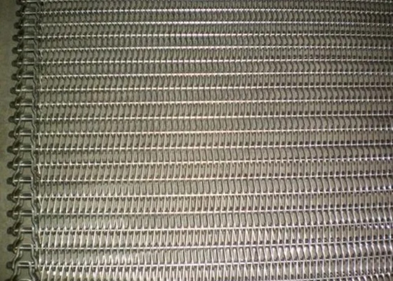 Eye Link Spiral Mesh Belt 7-60mm Pitch 0.3-3.6m Width For Conveyor