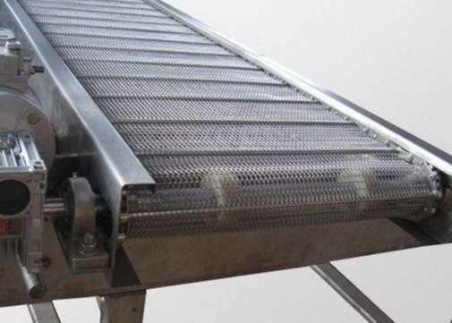 1 1.5 2 Meters Wide 304 Stainless Steel Chain Mesh Belt For Industrial Transportation