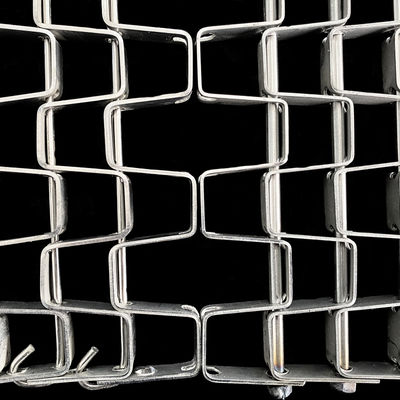Customized 304 stainless steel Changcheng wire mesh conveyor belt with new specifications and plain weave river cleaning horsehair chain