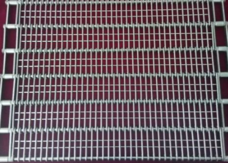 تسمه نقاله مشبک زنجیره ای سفارشی 304 پیوند چشمی استیل ضد زنگ