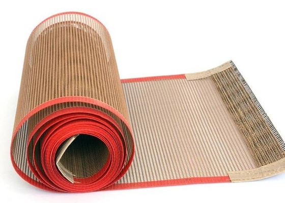 مقاومت در برابر گرما فیبرگلاس میش Ptfe حلقه های حمل و نقل نفوذ هوا خوب غیر چسبنده