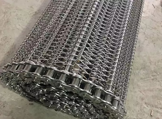 تسمه نقاله توری زنجیره ای کربنی صنعتی مقاوم در برابر خوردگی
