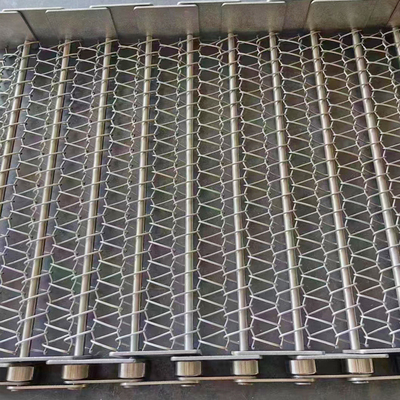 ضد الکتریسیته تسمه نقاله توری ضد زنگ سوراخ دار ماشین ابزار Cnc