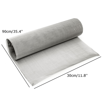 0.05mm 200 Mesh فولاد ضد زنگ بغل سیم بافته مقاومت در برابر دمای بالا
