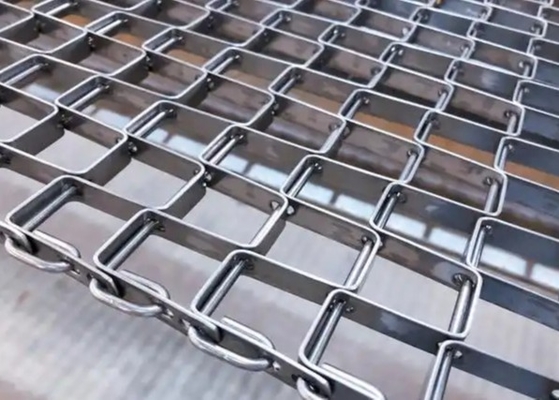 بار سنگین SS 316 Honeycomb کمربند حمل کننده سیم صاف