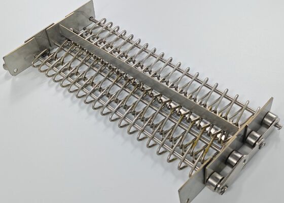 304 316 316L فولاد فولادی فولادی کربن فولاد زنجیره ای حلقه ای زنجیره ای فنجان پخت و پز سیم میش کمربند حمل کننده کمربند