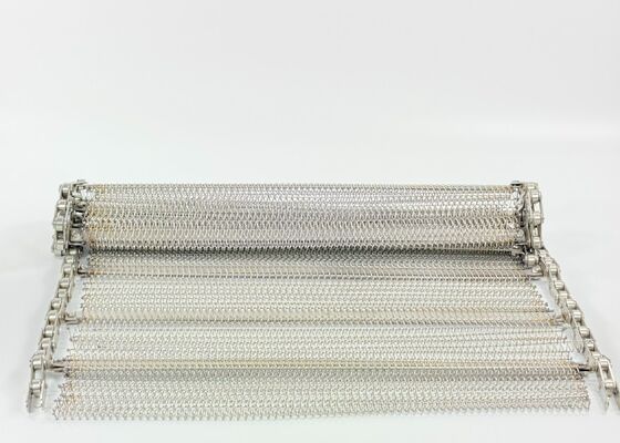 کمربند براق براق با زنجیره رولر برای حمل و نقل، کمربند تمیز کننده سبزیجات درجه غذایی