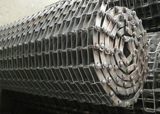 304/316 Ss Flat Wire تسمه نقاله تسمه نقاله درجه مواد غذایی می تواند حمل و نقل