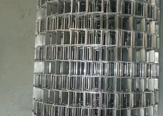 304/201/316 تسمه مش تخت فولاد ضد زنگ جهت انتقال و خشک کردن مواد غذایی
