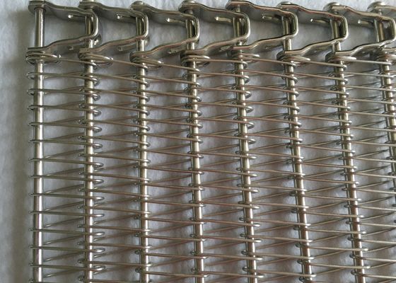 تنقلات تسمه خنک کننده سرخ کردن 304 Ss Spiral Mesh