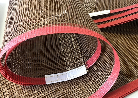 تسمه مش Ptfe 8*8 میلی متری مقاوم در برابر حرارت برای نوار نقاله مواد غذایی